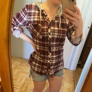 Soft Flannel with Hood. Size S. Brand new w tags
